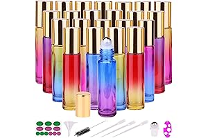 Stunning Glass Rollers for Essential Oil Symphony