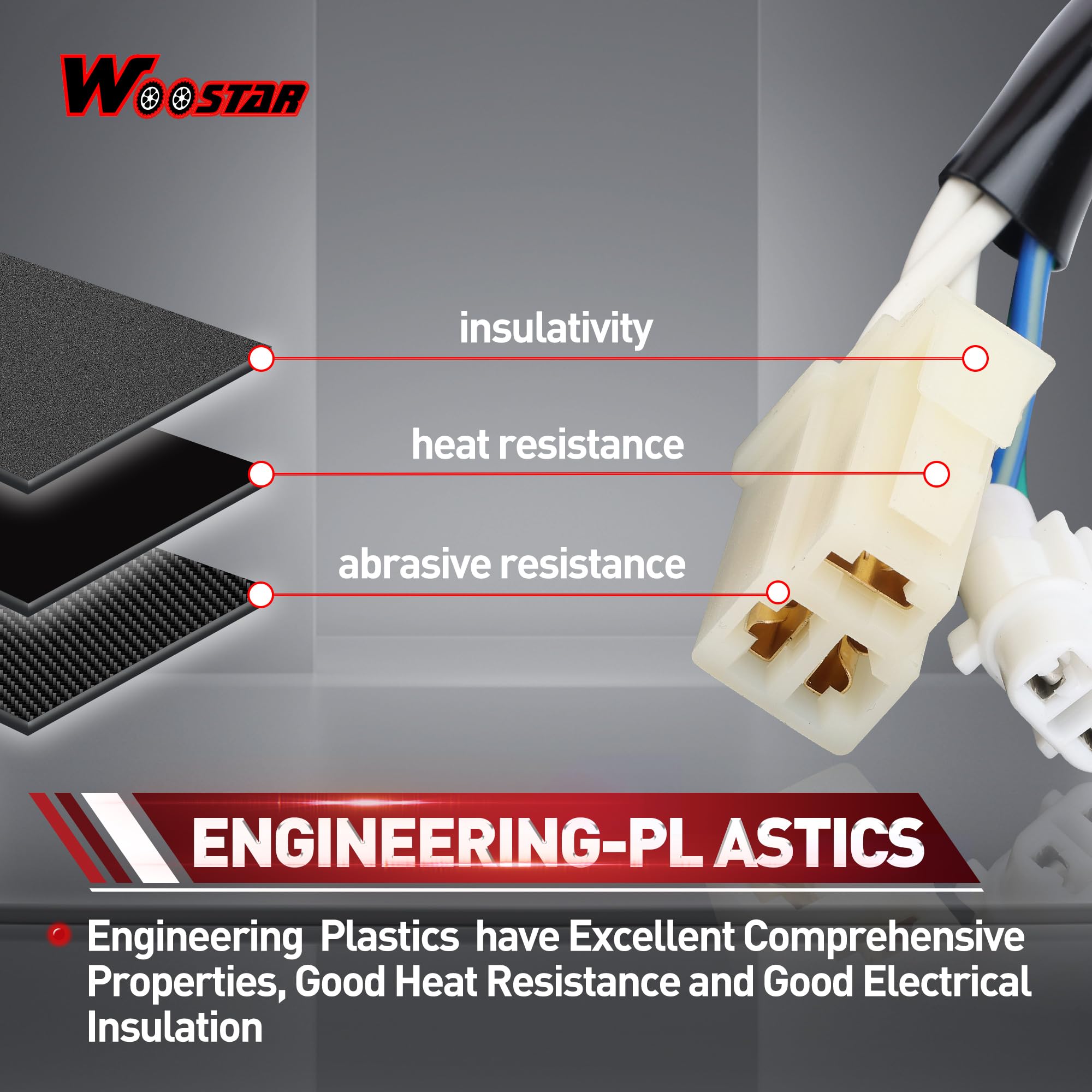 WOOSTAR 18 Bobinas 5 Cable Estator Magneto Reemplazo para 2007-2011 YS250 YBR250 OEM 5D1-H1410-00-00 5D1-H1410-01-00