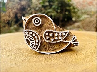 Wooden Block Stamp Tiny Bird Stamp for Printing, Bird DIY Stamp, Craft Scrapbook Stamps, Textile Paper Clay Pottery Block, Handmade Wooden, Fabrice Printing
