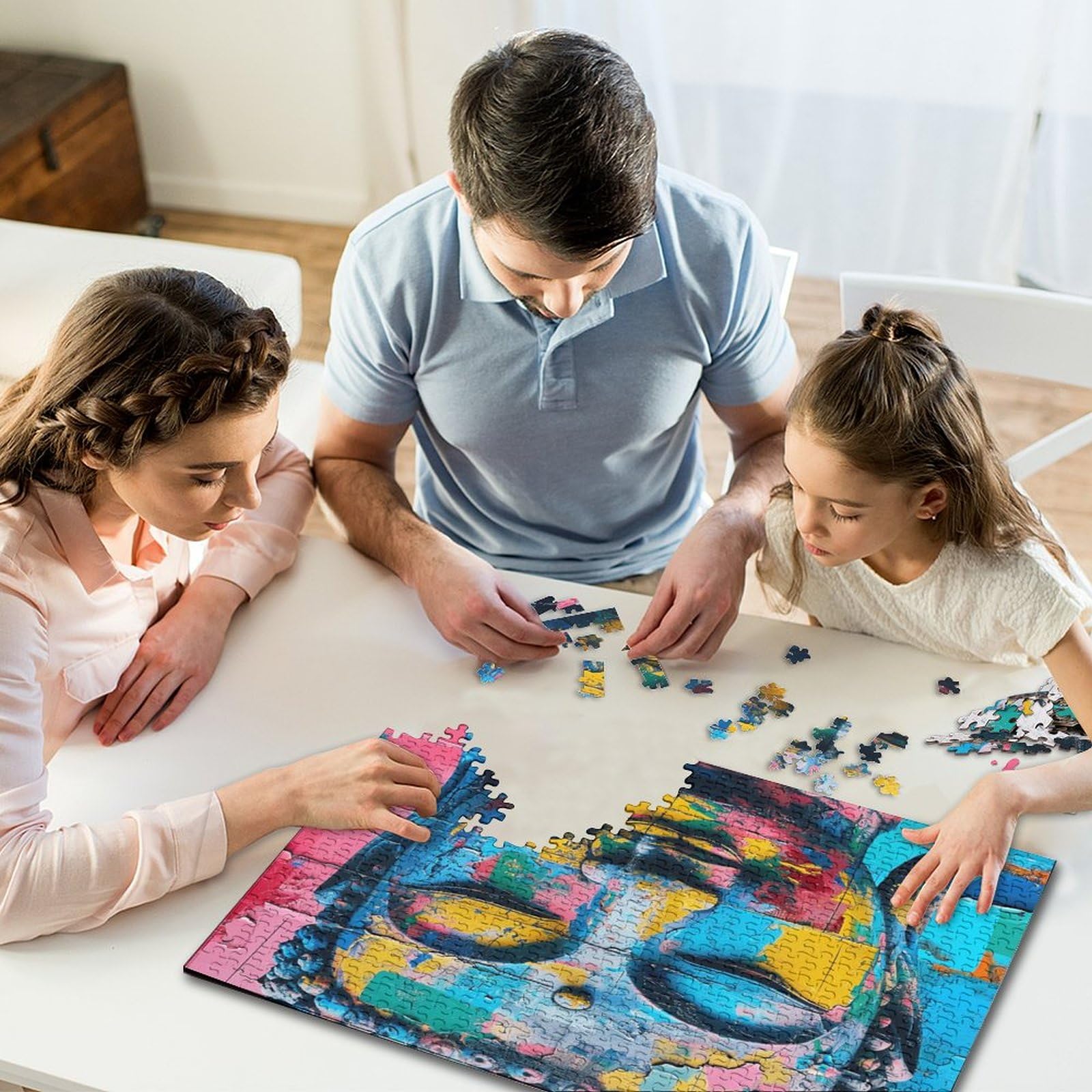 Puzzle 1000 Pezzi Per Adulti – Pick-Up Graffiti E Colibrì, Sfida Artistica, Materiale Ecologico Anti Polvere, Dimensioni Finali 58,4x38,1 Cm - 2