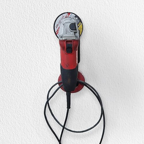 Miniatura 3 de Speed Fabrication - Placa de montaje para amoladora de 4.5 a 5 pulgadas, soporte de almacenamiento de montaje en pared para amoladora, organización