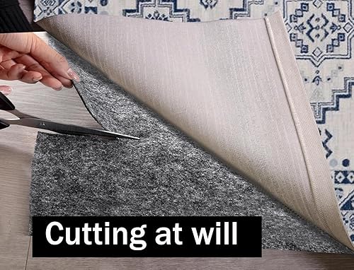 Miniatura 4 de Almohadilla de alfombra 100% impermeable, tapete de área extra grande de 6 x 9 pies, antideslizante, para todos los pisos y acabados, almohadilla de