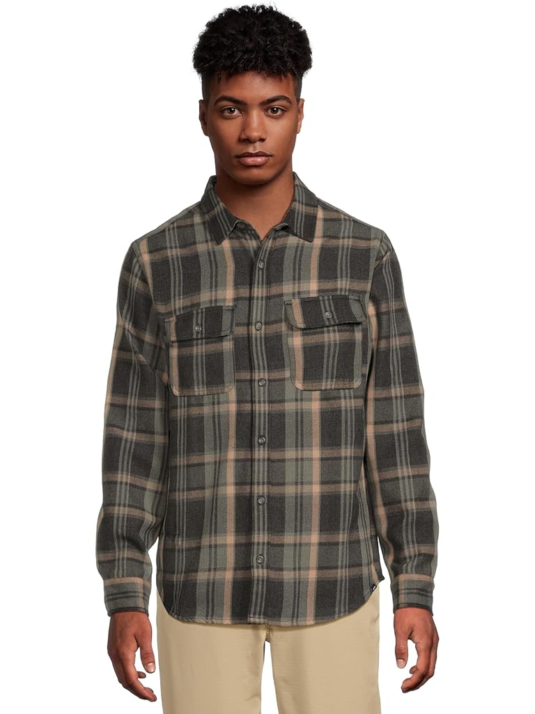 Gray Prana Westbrook Flannel Shirt