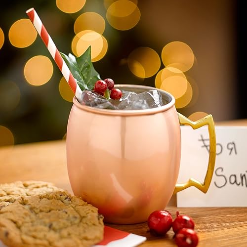 Miniatura 3 de Moscow Mules Taza de cobre estilo barril de 16 oz