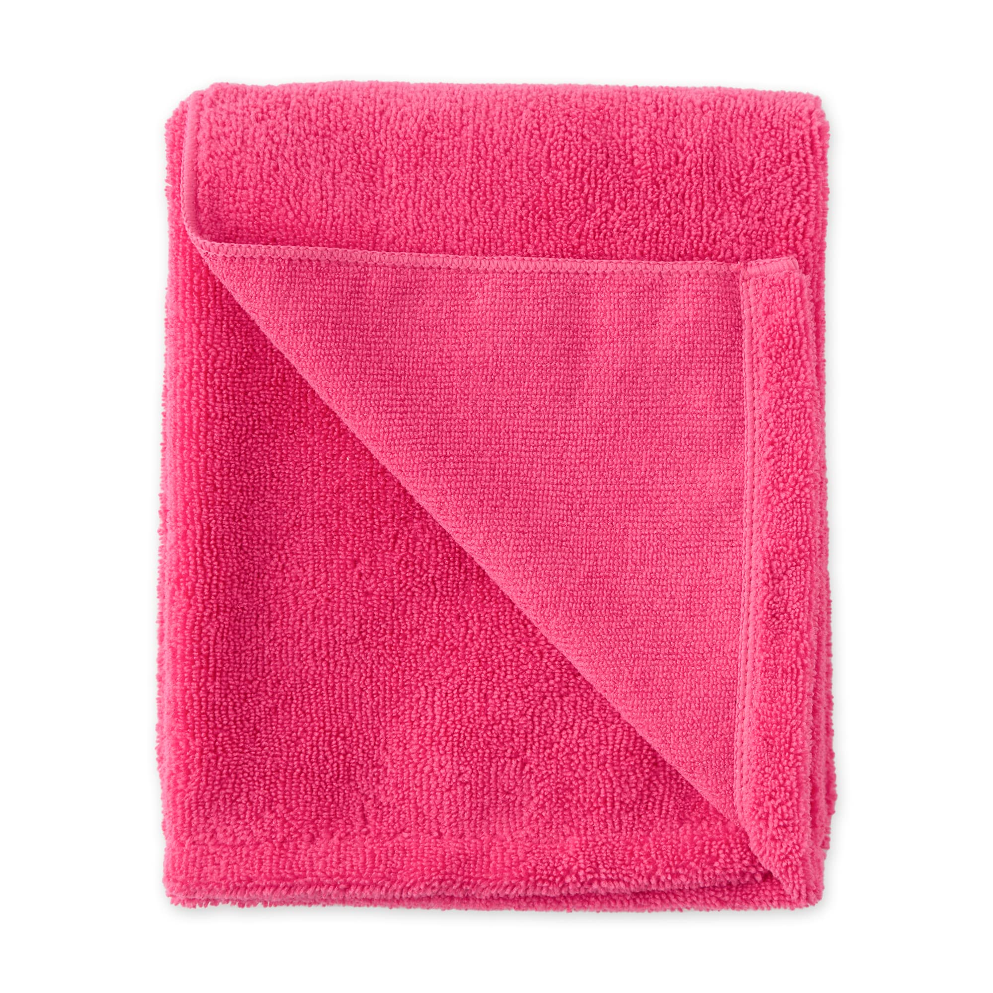 Bone Dry Colección de Toallas de Aseo para Mascotas, Microfibra Absorbente, XL, 41 x 23.5, Sorbete de Frambuesa Bordado