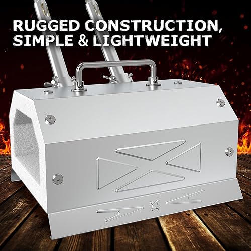 Miniatura 7 de Blacksmith - Kit de iniciación de forja con quemadores duales, hecho de acero inoxidable, con regulador de 30 PSI, para herrería y fabricación de