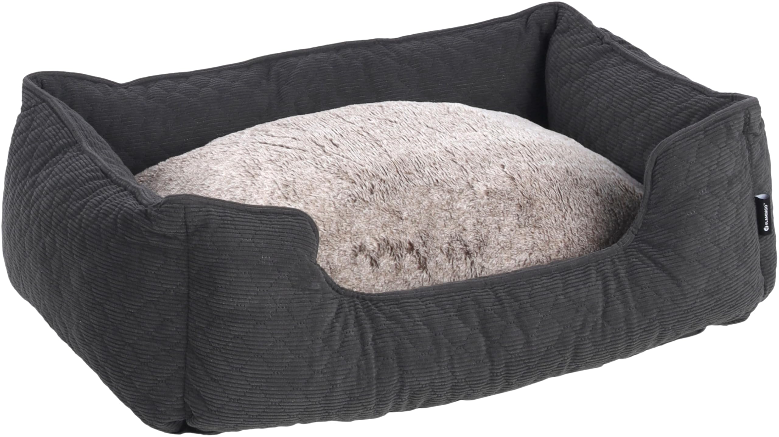 Basket Fahra Rectangle Dark grey 65x50x20cm