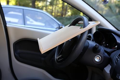 Miniatura 3 de Tamaño del cuaderno (15 1/4 pulgadas x 13 3/4 pulgadas), escritorio para vehículos motorizados, superficie de escritura para SUV y automóvil,