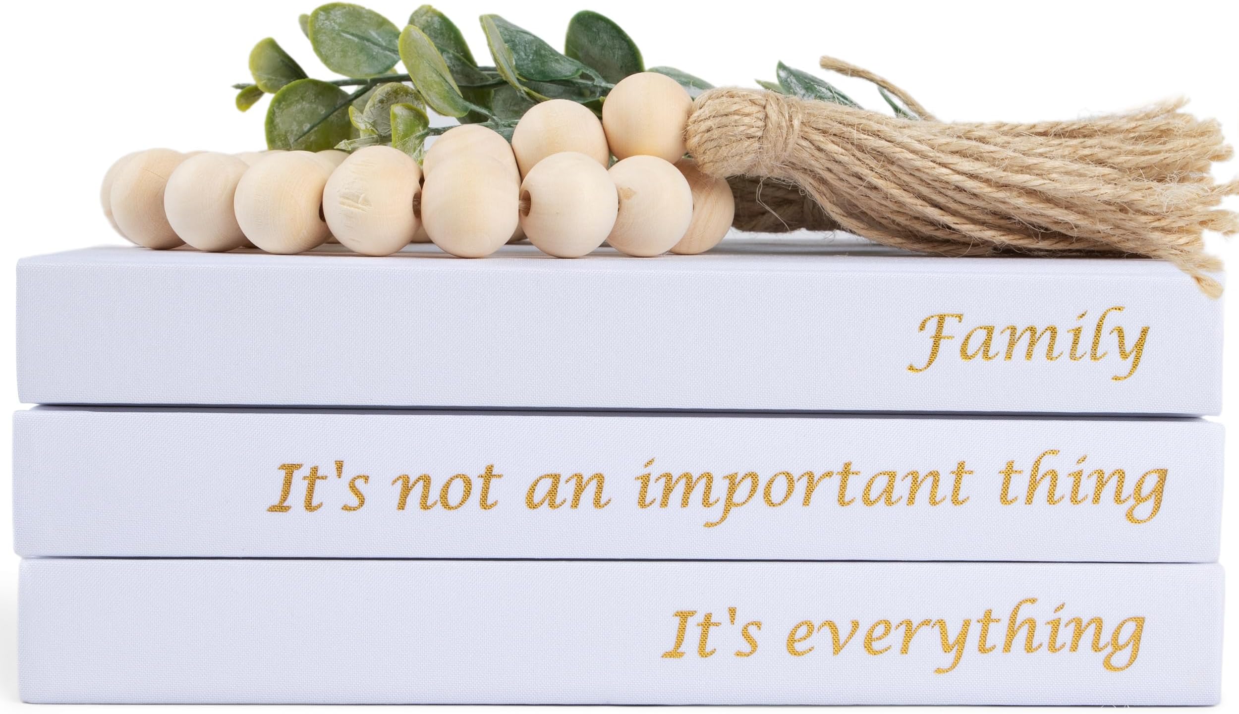 Elegant Decorative Books for Home Decor-Faux Books for Decoration Set of 3, Decor Books for Shelves and Display, Book Decor Aesthetic for Gold Home Fake Books-Coffee Table Books Accent