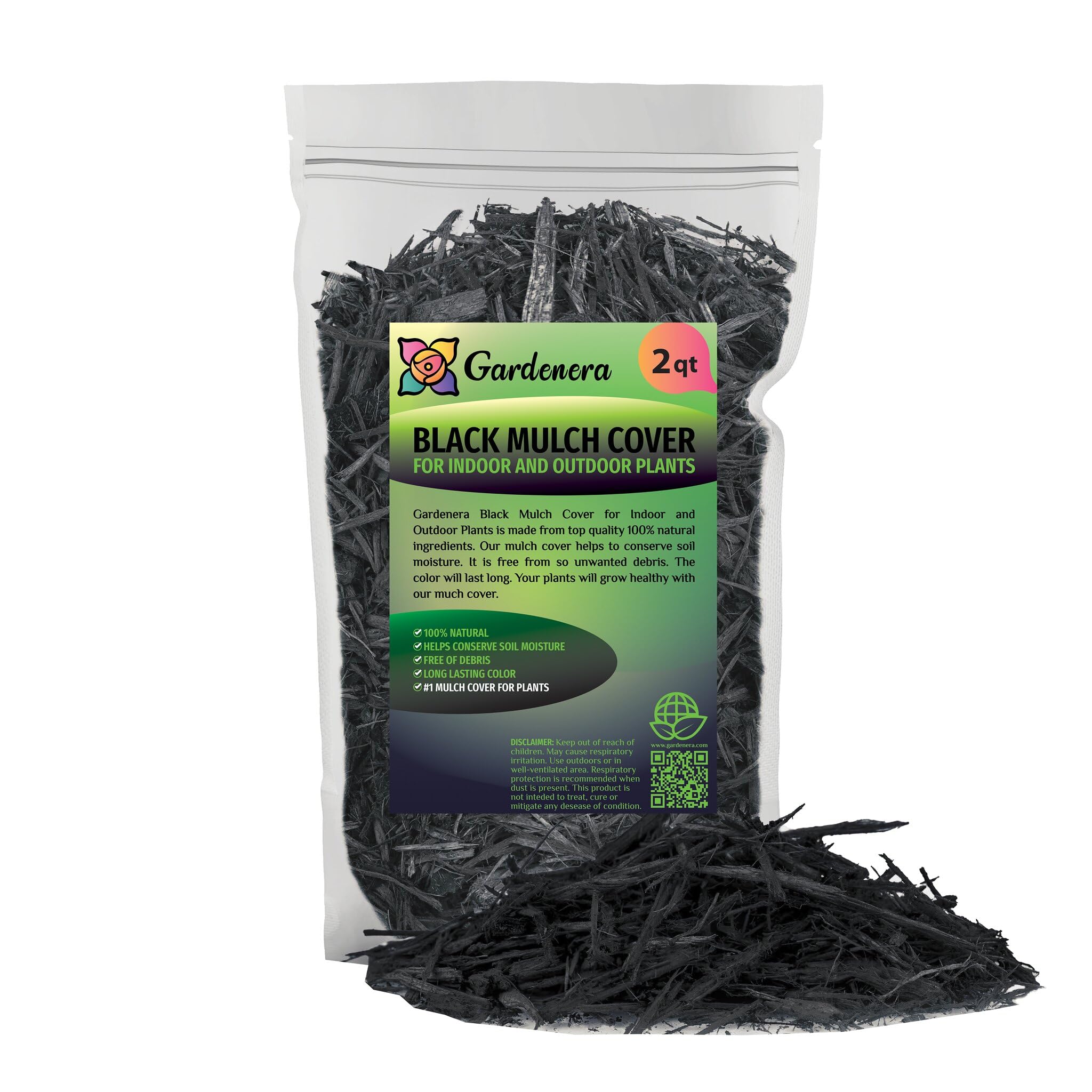 Amazon.com : Organic Black Mulch by Gardenera - Boost Soil Health