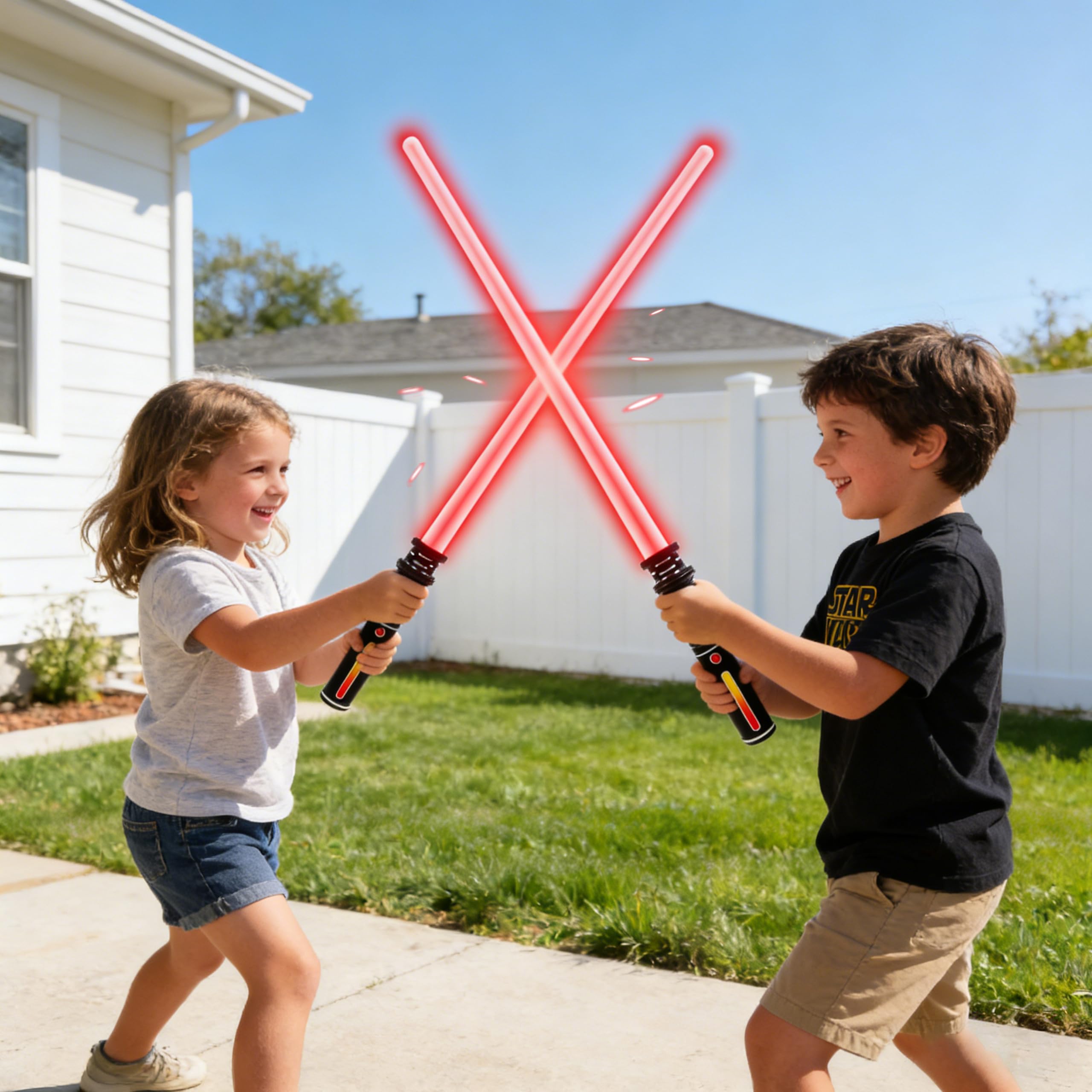 Sabre Laser pour Enfant Extensible avec Son FX Jouet Rouge Star Wars Halloween
