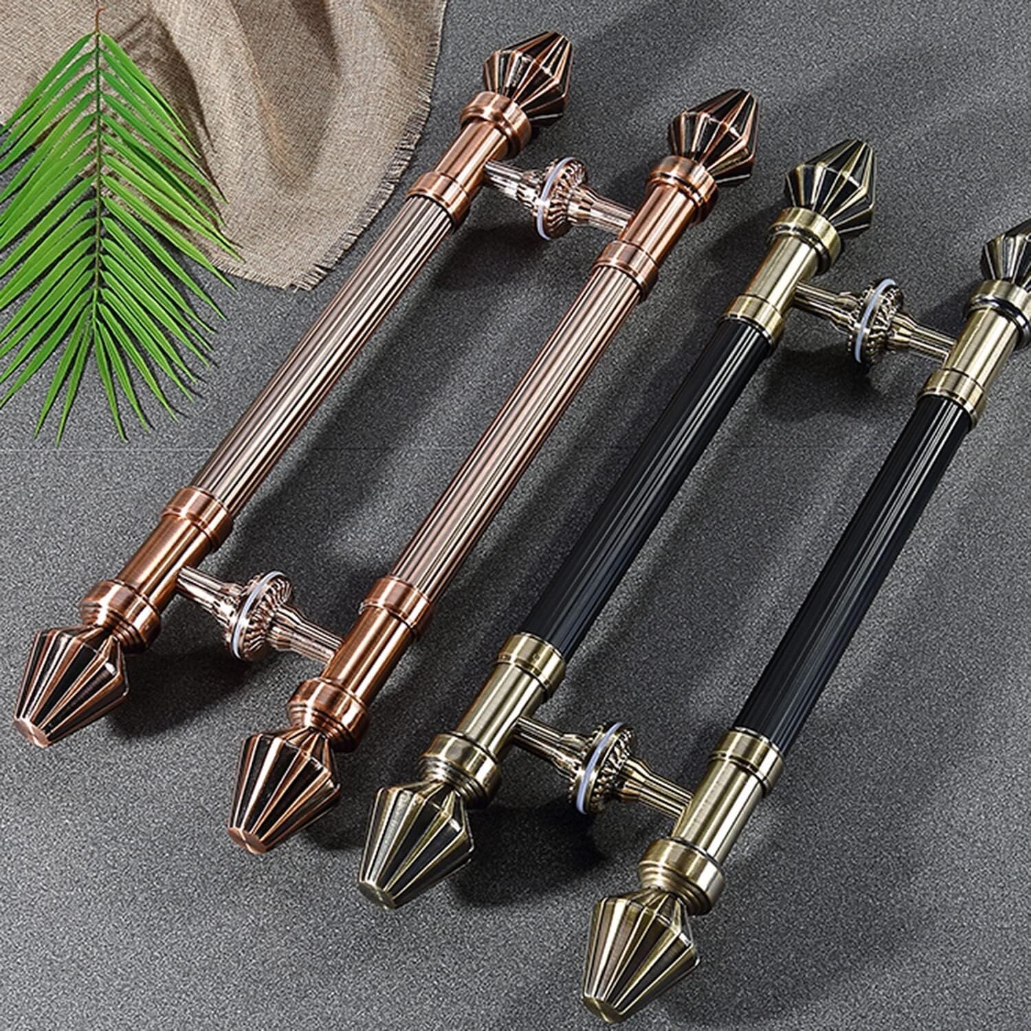 Retro Push Pull Door Handle Set, Brushed Stainless Steel Barn Handle, Gate, Garage, Sliding Doors, 80cm (31.5 Inches), Includes Hardware