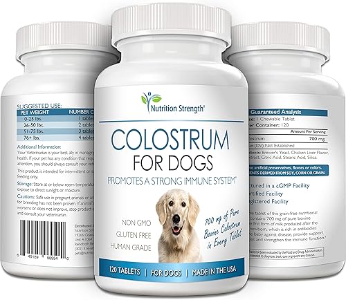 Miniatura 4 de Suplemento de calostro bovino puro para perros, rico en anticuerpos para proteger contra enfermedades, apoyo para la función inmunológica, sistema