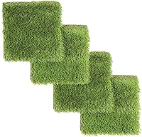 Vista 8 de Azulejos cuadrados de césped artificial, 12.2 x 12.2 pulgadas (paquete de 2)