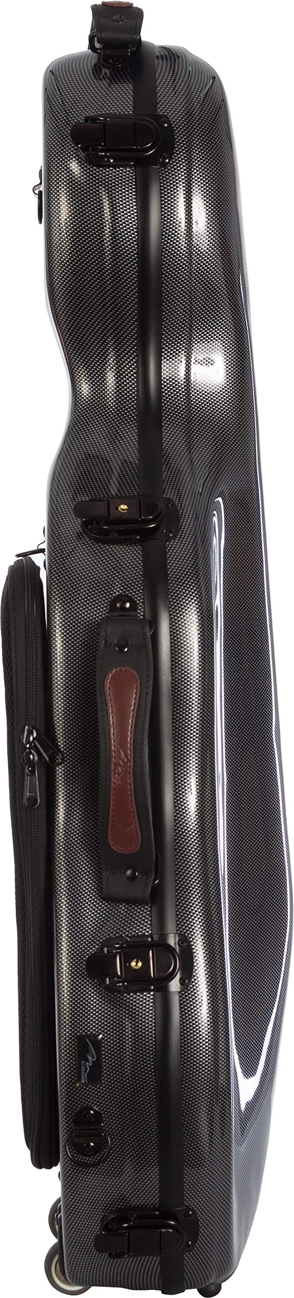 M-Case Custodia per Viola Fiberglass 38-43 Ultra Light point nero - borgogna borsa musicale