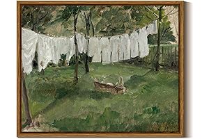 Vintage Laundry Room Art Print - InSimSea Framed Canvas Wall Art