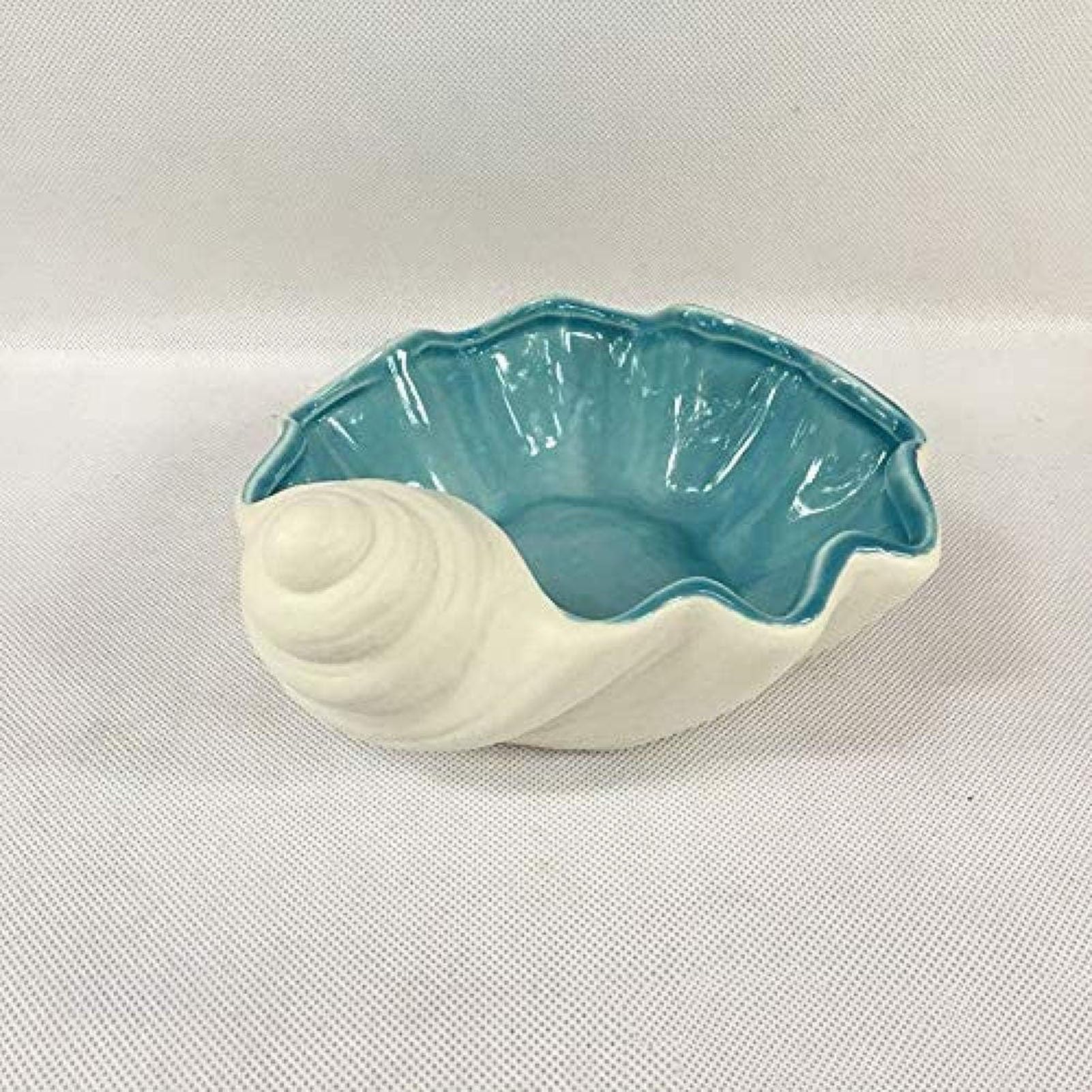 Amazon.co.jp: セラミック貝殻型灰皿、多用途収納皿ブルー、耐熱性