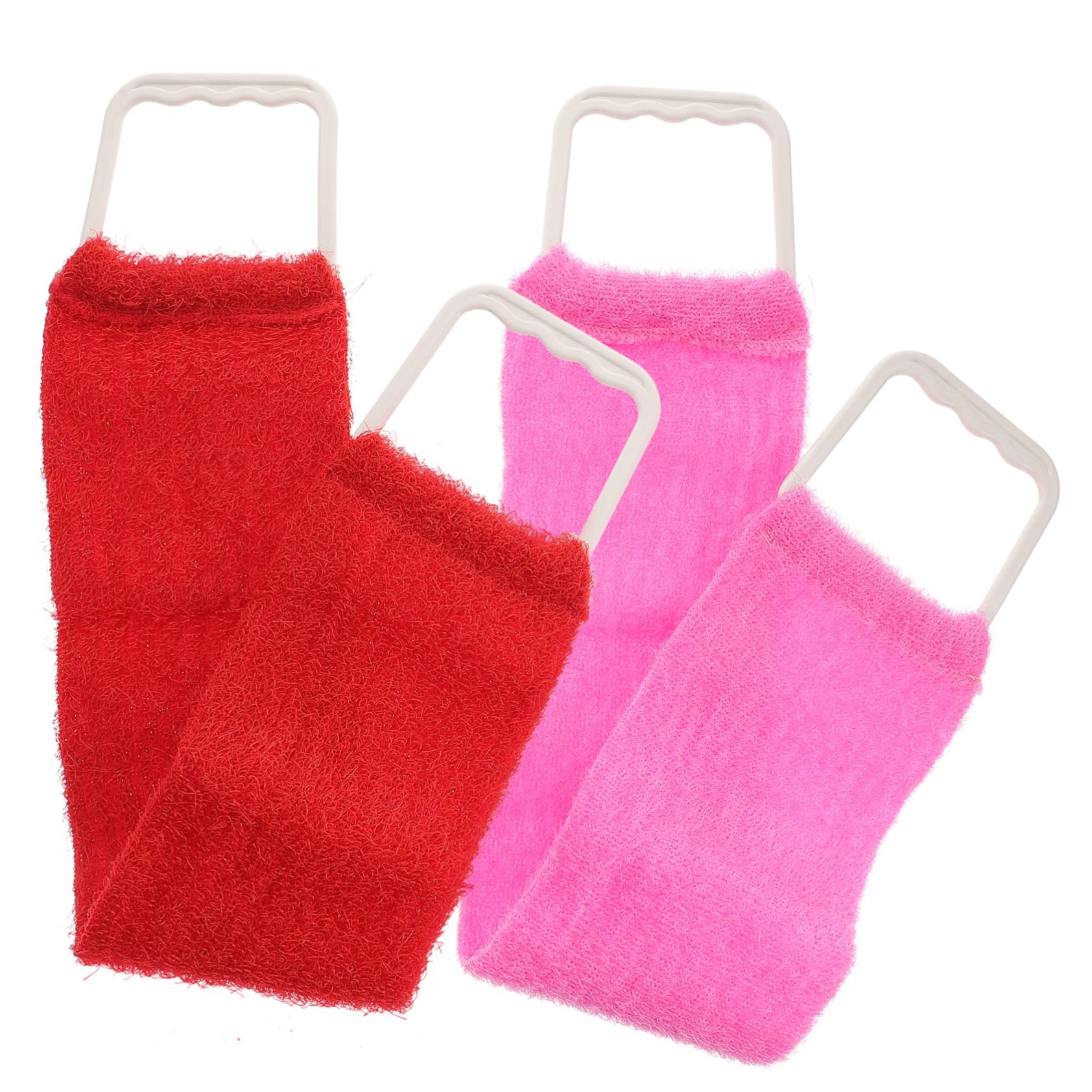 HONITANO Double-Sided Back Scrubber Strap for Shower Bath Towel Natural Exfoliating Massage Belt for Men and Women 27.16In Length for Smooth Skin and Improved Circulation
