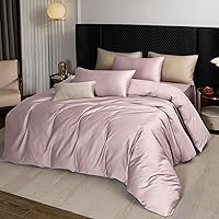 Vista 176 de MooMee Queen Duvet Cover Set, 100% Extra Long Staple Cotton 600 Thread Count Sateen Silky Soft Breathable Durable Luxury Hotel Quality Bedding Set