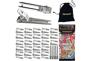 55 Pcs Salon Double Prong Hair Clips