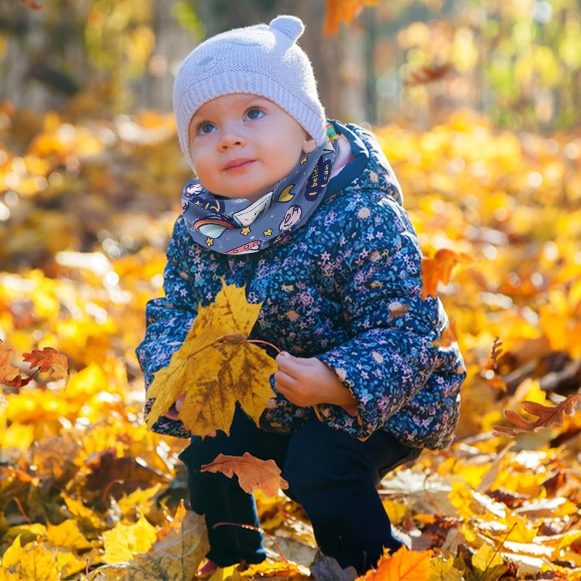 Bufanda Cuello Niño Algodón Otoño Invierno Tubular 0-8 Años