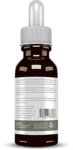 ZENMED Glicólico Booster - 1 oz. Tratamiento de fuerza profesional en casa ayuda a regenerar la piel dañada suaviza las arrugas manchas oscuras y