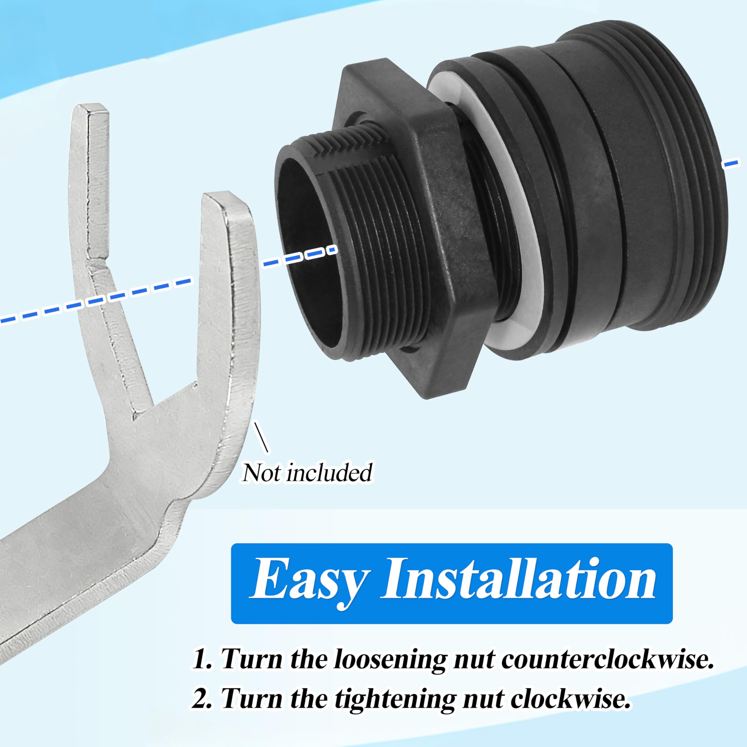 Amazon.com: 154714 Bulkhead Replacement Kit Compatible with 2-inch