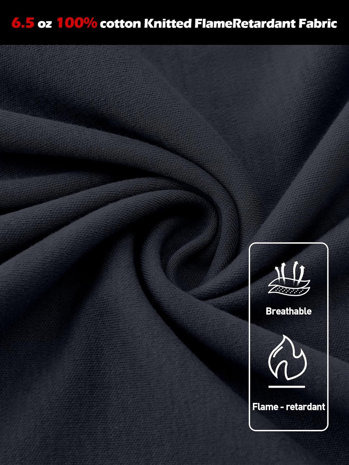 FR Shirts for Men 6.5oz Lightweight Fire Resistant Shirts for Men Long Sleeve NFPA2112/CAT2 - Image 5