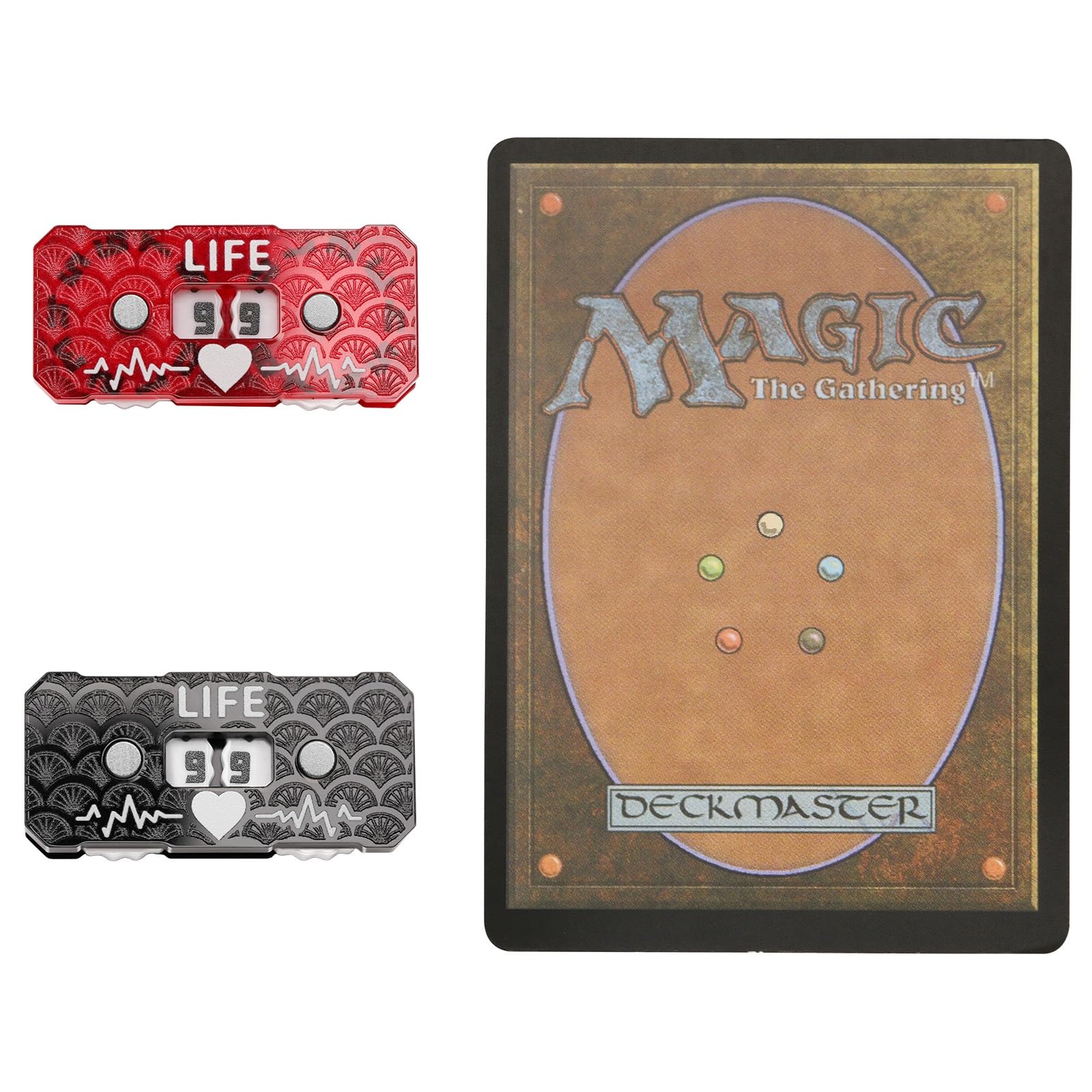 MTG Deceptive Divination１箱 Amazon.com: Life Counter Twin Digits Dragon Scale Pattern