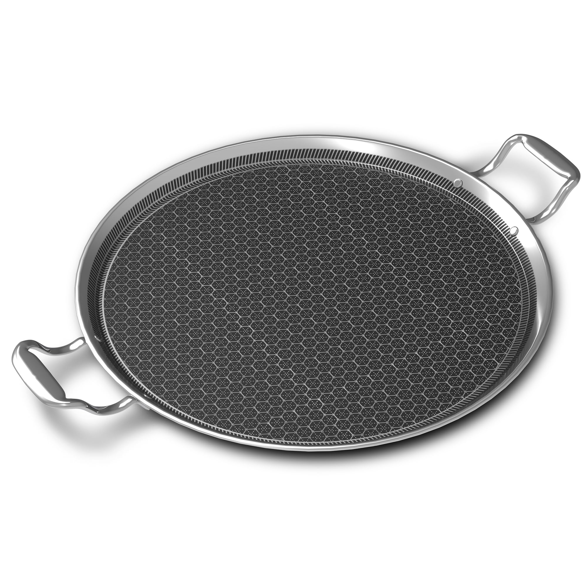 Esspy who understand excellence Hy-Tech Stainless Steel Tawa | 29 cm/11.5 inch | Triply Tawa for Dosa, Roti, Chapati, Paratha, Chilla | Honeycomb Pattern | 4.0 mm Thick | All Cooktops Compatible-image-22