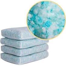 Keet Exclusive Memory Foam Blend, 8 lb 2 Cushions, 4 lb Each, Premium Refill for Bean Bags, Pillows & Pet Beds, Lightweight & Breathable, Water-Resistant Cover, Expands in 24 Hours