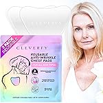Cleverfy Silicone Chest Anti Wrinkle Patches for Dcollet - 2-Pack of V-Shape Reusable Wrinkle Pads