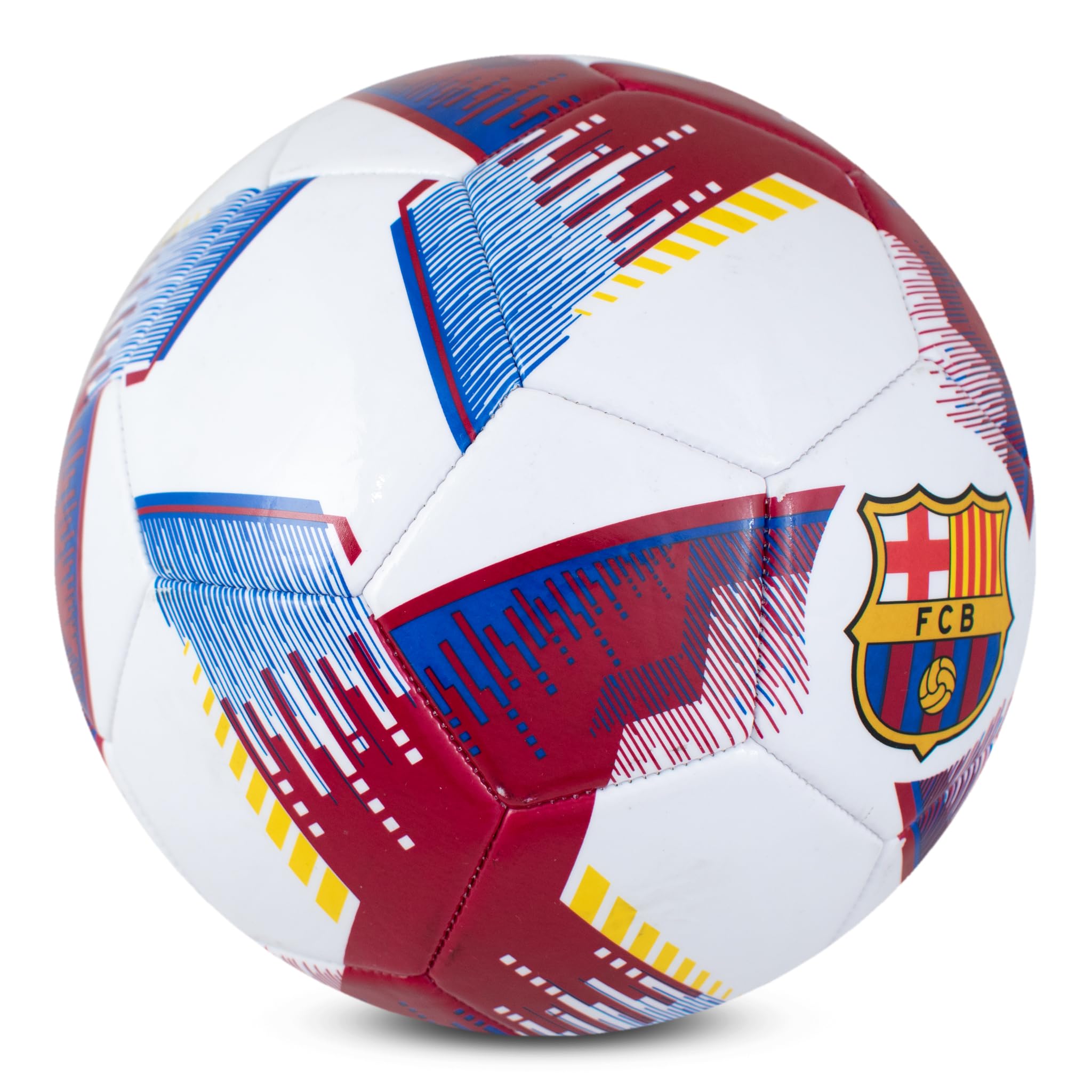 Hy-Pro Ballon de Football Officiellement licencié FC Barcelone - Taille 5, Design Blitz, Marchandise Barca, entraînement, Match, Collection pour Enfants et Adultes