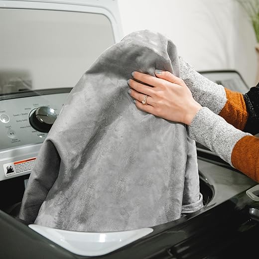 Big Joe Fuf Media Lounger Cover Only Machine Washable, Gray Plush