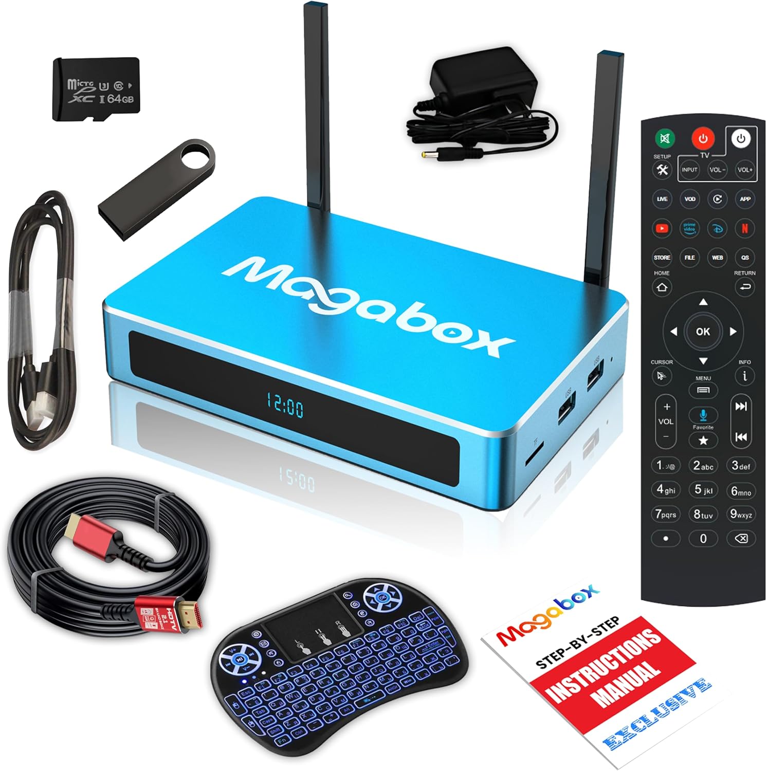 2024 Newest MagaBox MG4 Max by Octastream TV Box Bundle