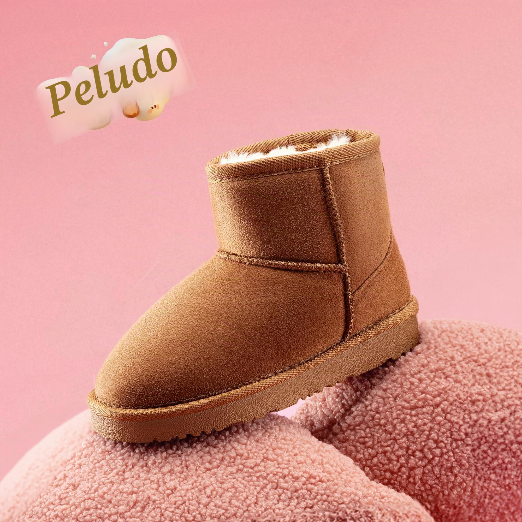 DREAM PAIRS Botas para Niñas Botas para Niños Zapatos de Nieve Clásicos de Bajo
