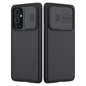 Nillkin OnePlus 9 Pro Case with Slide Camera Cover, Upgrate CamShield Pro Case with Camera Protection for OnePlus 9 Pro 2021 - Black