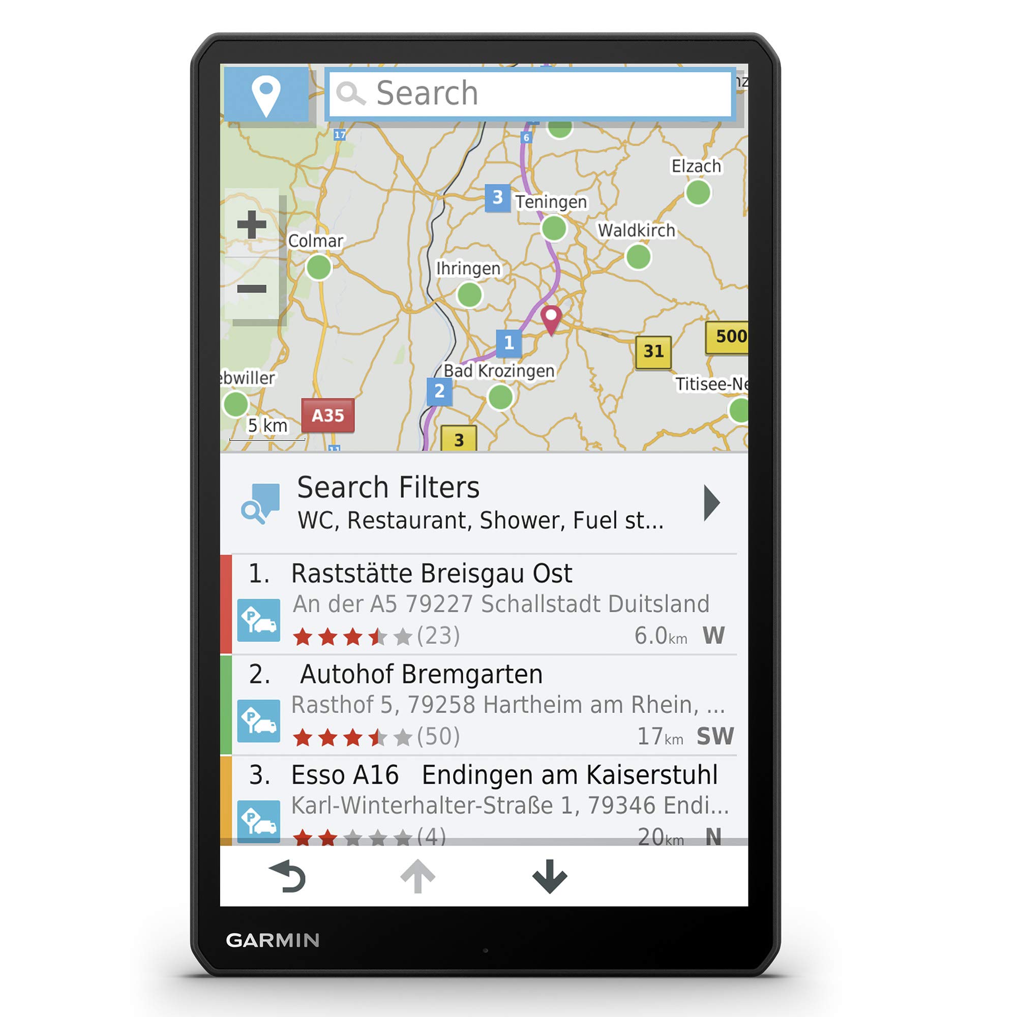 Garmin dēzl LGV1000 MT-D, Infotraffico DAB, Display da 10", Mappa Europa, Navigazione in base a dimensioni, peso e carico, Truck Parking Europe