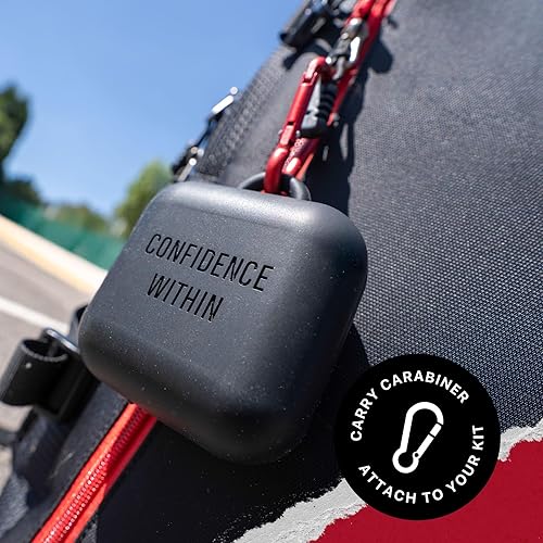 Miniatura 2 de SAFEJAWZ Funda de protección bucal prémium con clip de mosquetón, diseño de silicona duradera y flexible para mantener el protector bucal