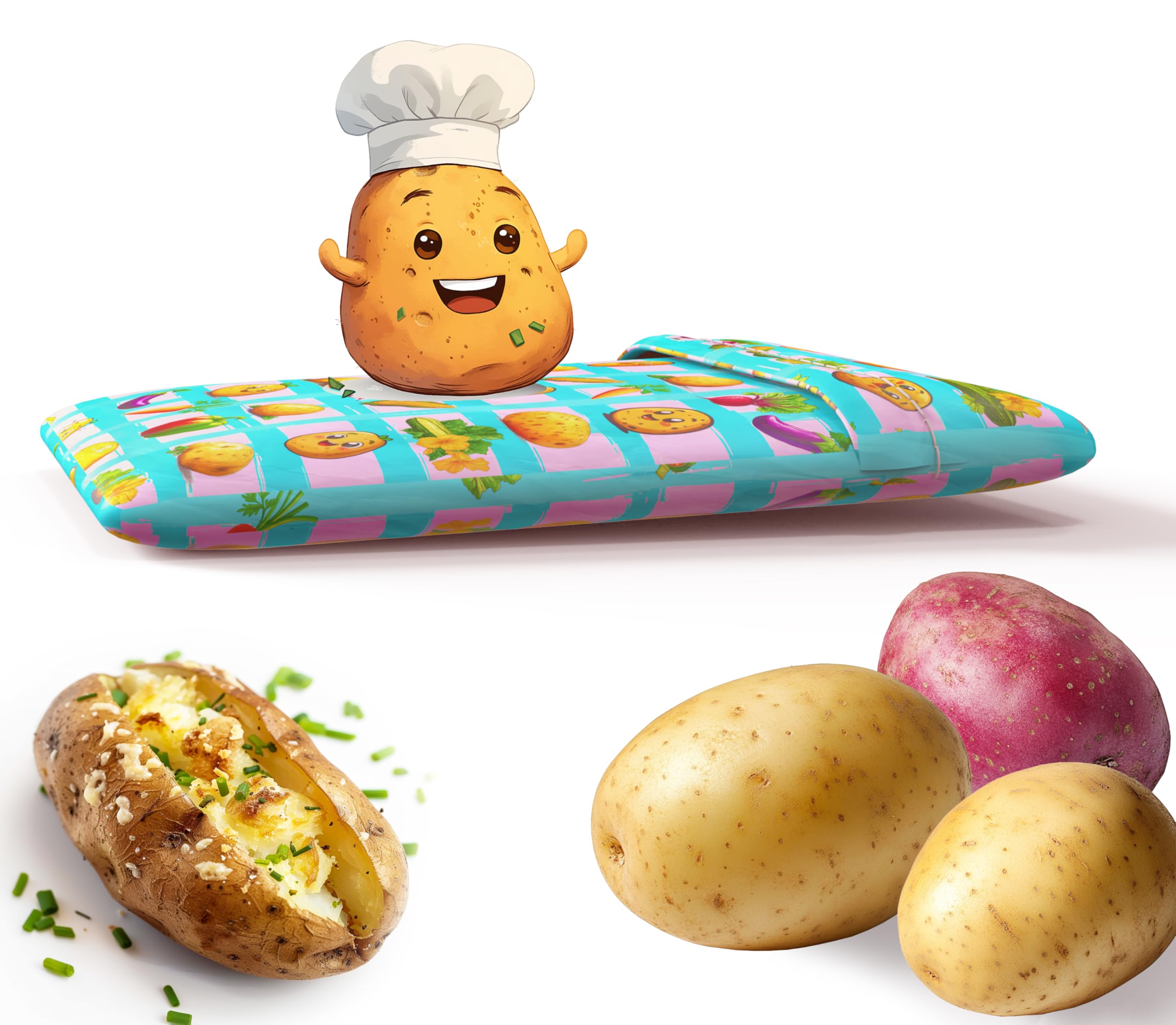 Reusable Baked Potato Microwave Bag – Quick-Cook Potato Express Microwave Bag Microwave Potato Cooker, Perfect for Fast, Delicious Potatoes, Potato Bags For Microwave