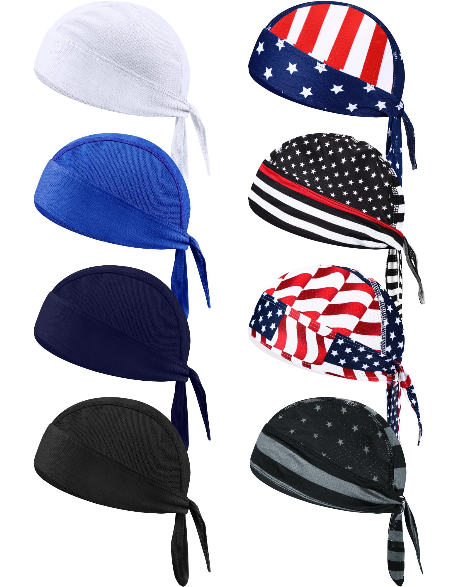 Foaincore Do Rag - Gorro antisudor para Hombre (8 Unidades, Forro refrescante)