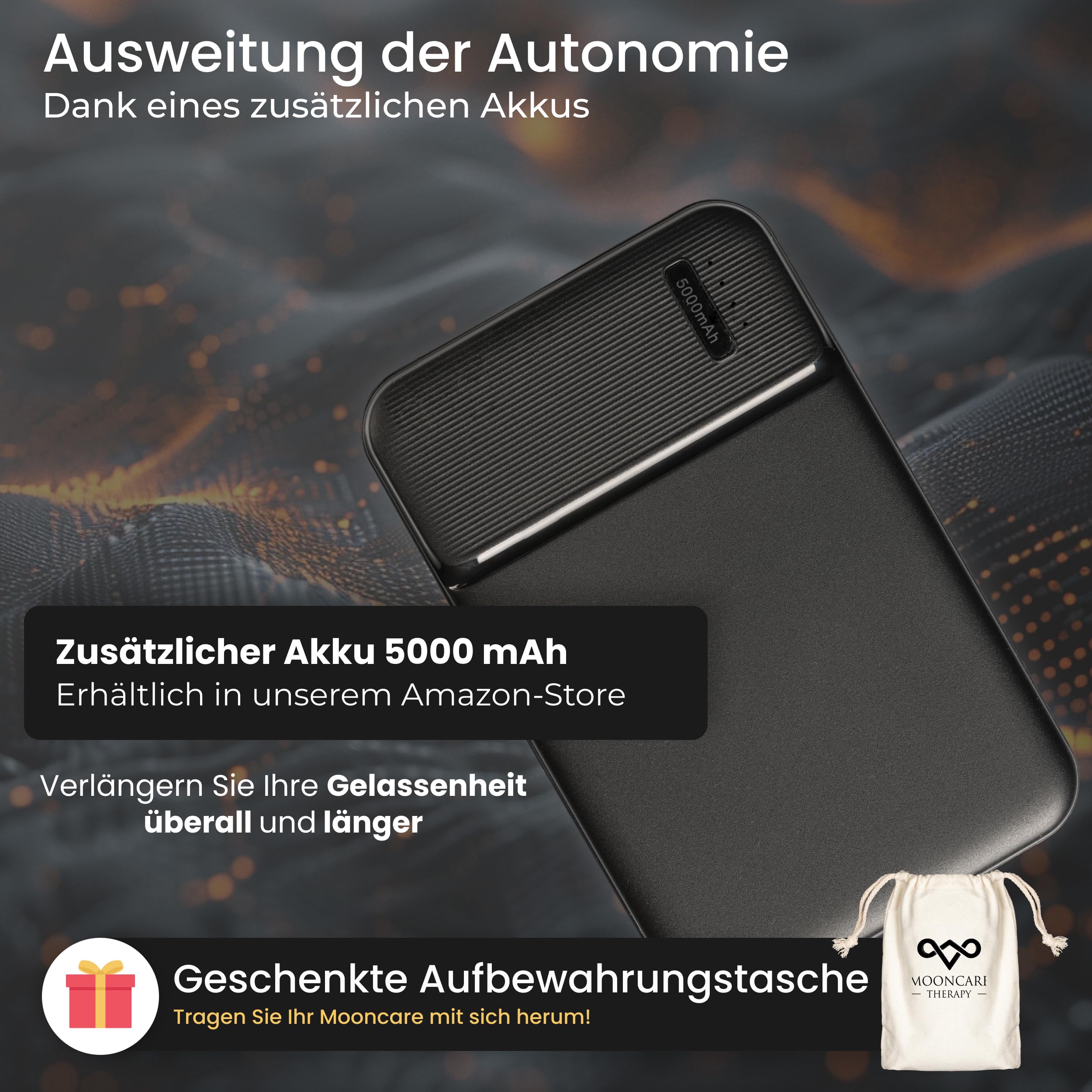 Mooncaretherapy | wärmegürtel rücken wärmer akku 5000mah - heizgürtel | perioden wärmegürtel | diskret und leicht | kann im Innen- und Außenbereich verwendet werden| 3 Temperaturstufen (5)