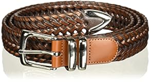 Men&apos;s Portfolio Braided Belt with Leather &lpar;Sizes 30-54 Inches&rpar;