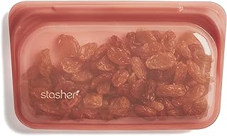 Sponsored Ad - Stasher Silicone Reusable Storage Bag, Snack (Terra Cotta) | Food Meal Prep Storage Container | Lunch, Trav...