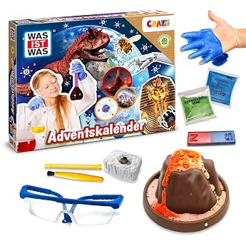 Craze What Is What Science Advent Calendar 2026 Children - Toy Advent Calendar with Experiments for Children Christmas Calendar for Girls & Boys from 8 Years