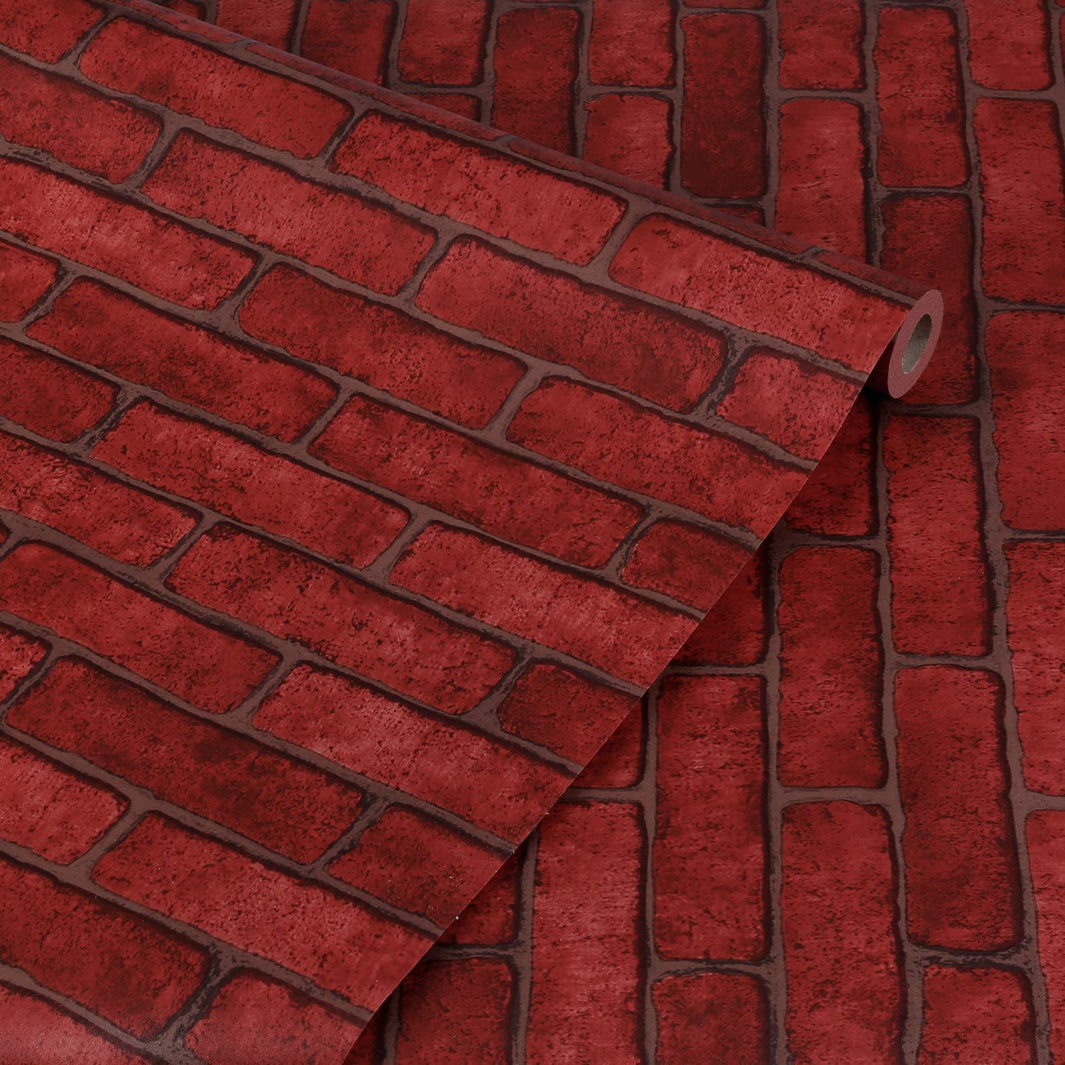 SPAK-KAL® Red Brick Wallpaper Self-Adhesive Peel and Stick Red Brick Wallpaper PVC for Home Christmas Decoration(Colour - Red, Size - 24x48 Inch) (B08KNN1F3M) Amazon Price History, Amazon Price Tracker