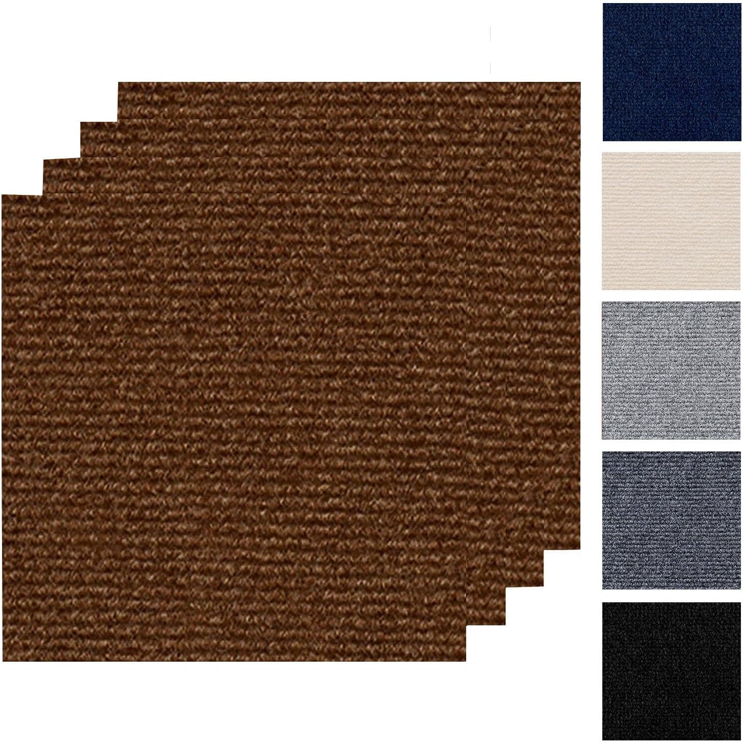 Self Adhesive Carpet Floor Tiles AntiSlip Carpet Squares Peel and Stick for Home Decor Full of