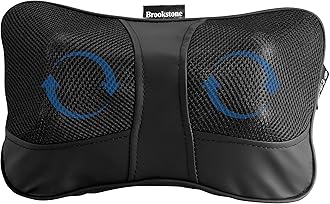 Shiatsu Neck and Lumbar Massager, Deep Kneading Massage Pillow with Heat - Neck, Shoulder, Leg, Lumbar Portable Massager, Electric Massage Pillow for Home Office Car