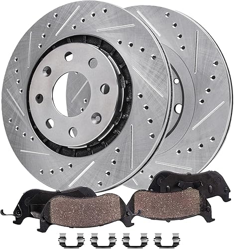 Miniatura 30 de Detroit Axle - Kit de freno trasero para Toyota Camry 2012-2017, Avalon Lexus ES300h ES350 2013-2018, repuesto de pastillas de freno de cerámica