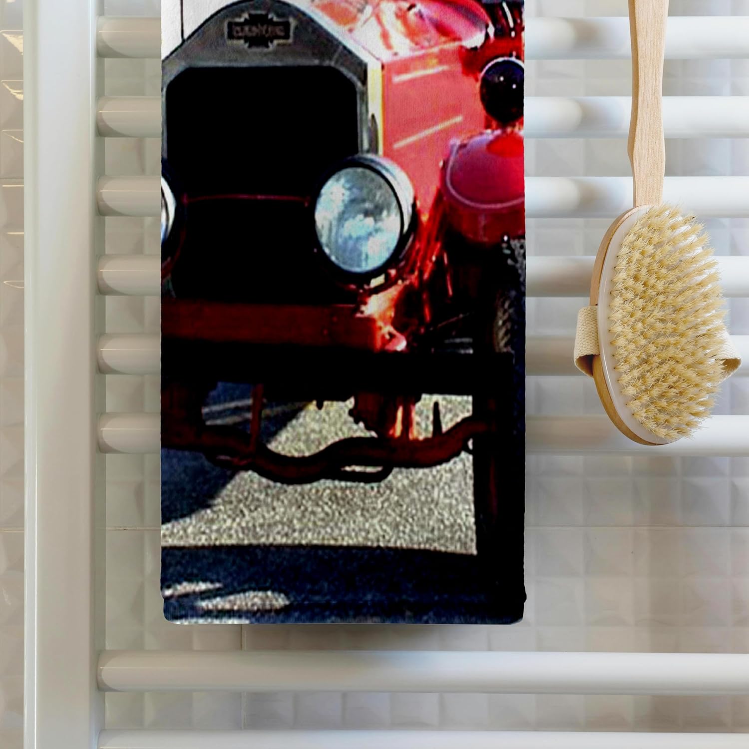 3dRose Old Fire Truck 22x30 Bath Hand Pool Towel